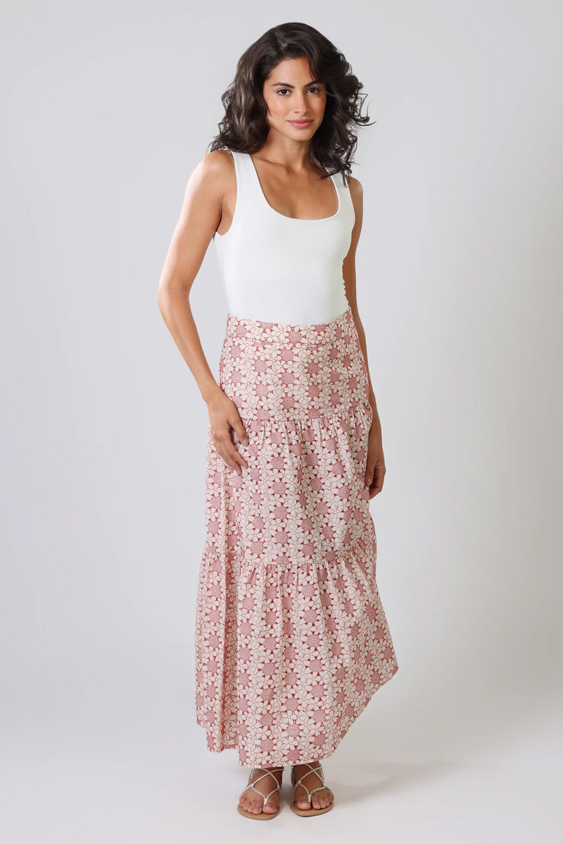 TRAFFIC PEOPLE Serenity Skirt Cream/Red