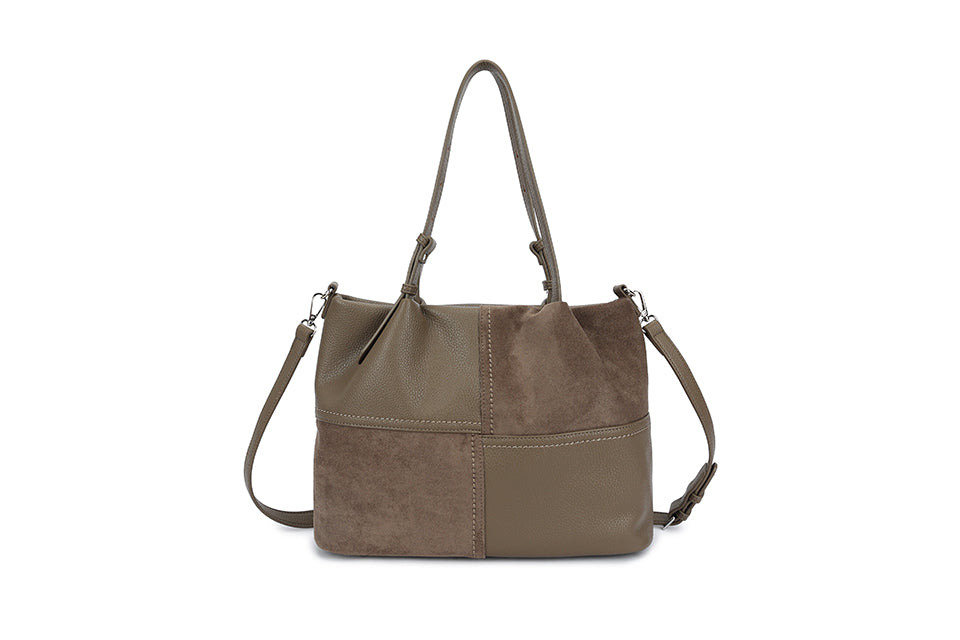 Patchwork Handbag Taupe