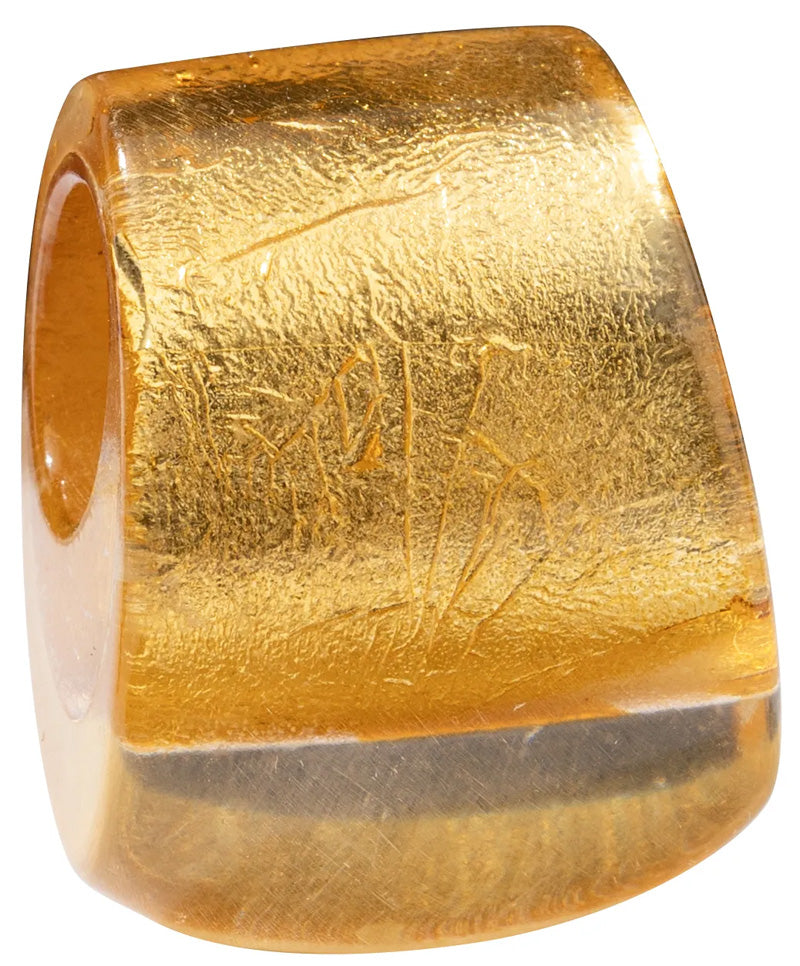 Calitaa Luxury Collection Chunky Urban Bead Gold Leaf
