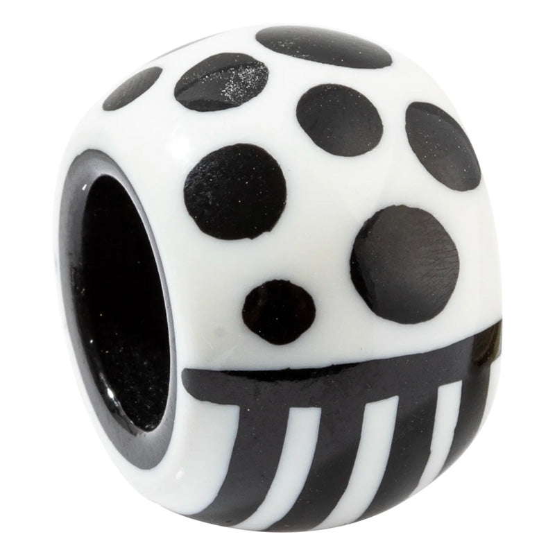 Calitaa Luxury Collection Mini Spot/Stripe Bead Black/White