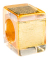 Calitaa Luxury Collection Cube Bead Gold Leaf