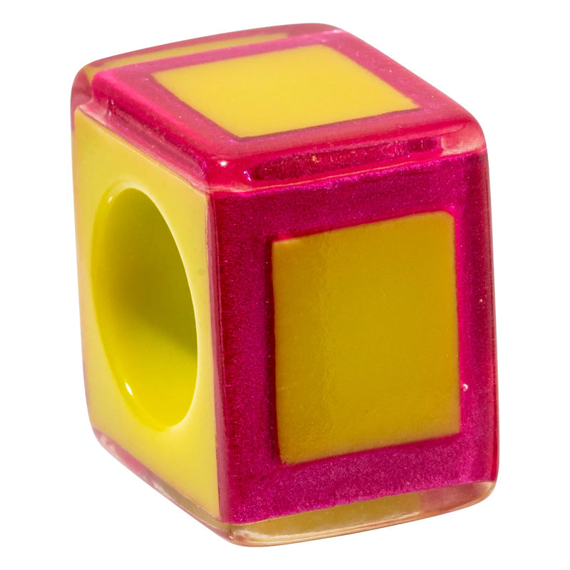 Calitaa Luxury Collection Cube Bead Lime/Pink