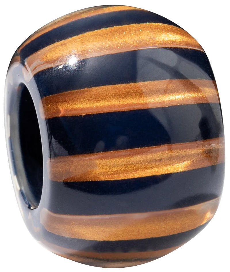 Calitaa Luxury Collection Bead Broad Stripe Navy/Bronze
