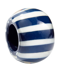 Calitaa Luxury Collection Bead Broad Stripe Navy