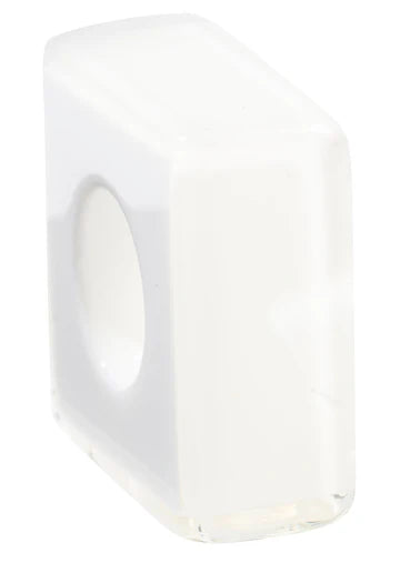 Calitaa Luxury Collection Flat Cube Bead White