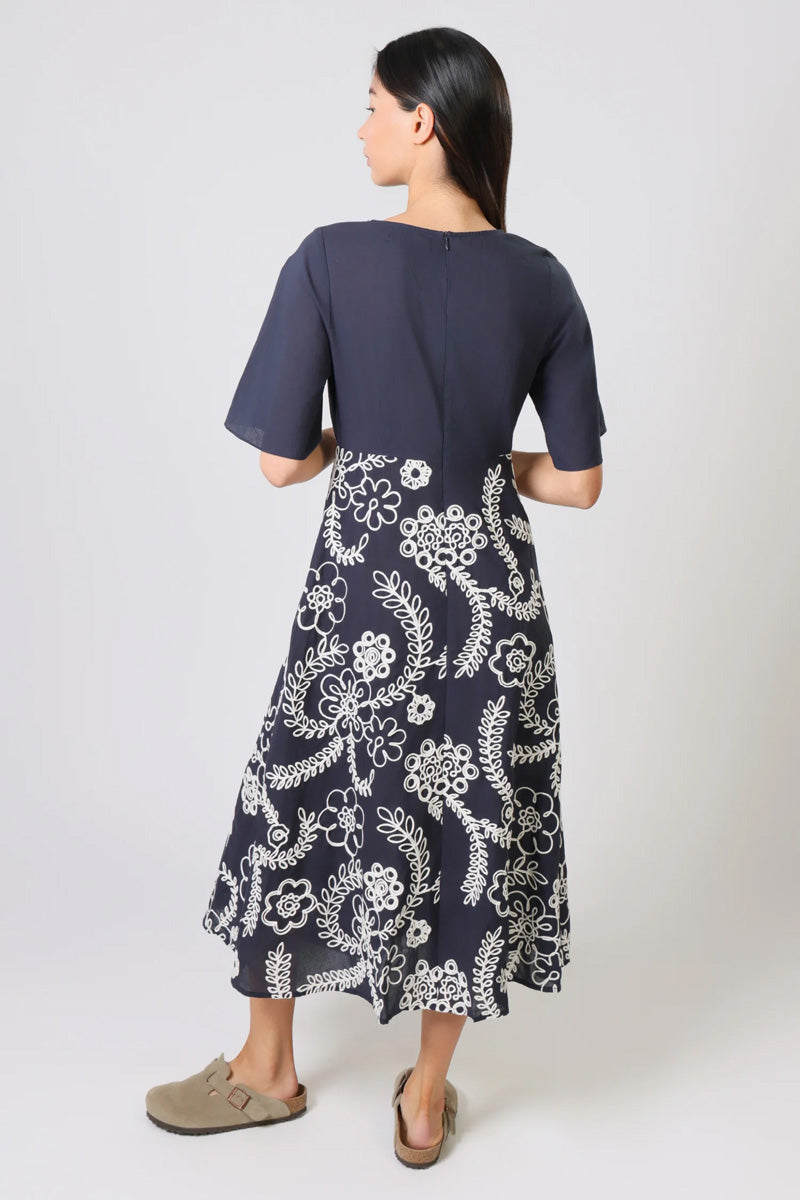 TRAFFIC PEOPLE Blythe Dress Dark Blue