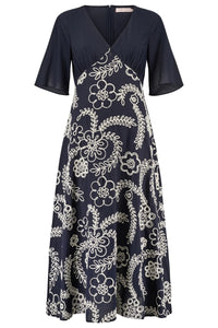 TRAFFIC PEOPLE Blythe Dress Dark Blue