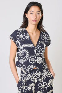 TRAFFIC PEOPLE Gatsby Top Blue