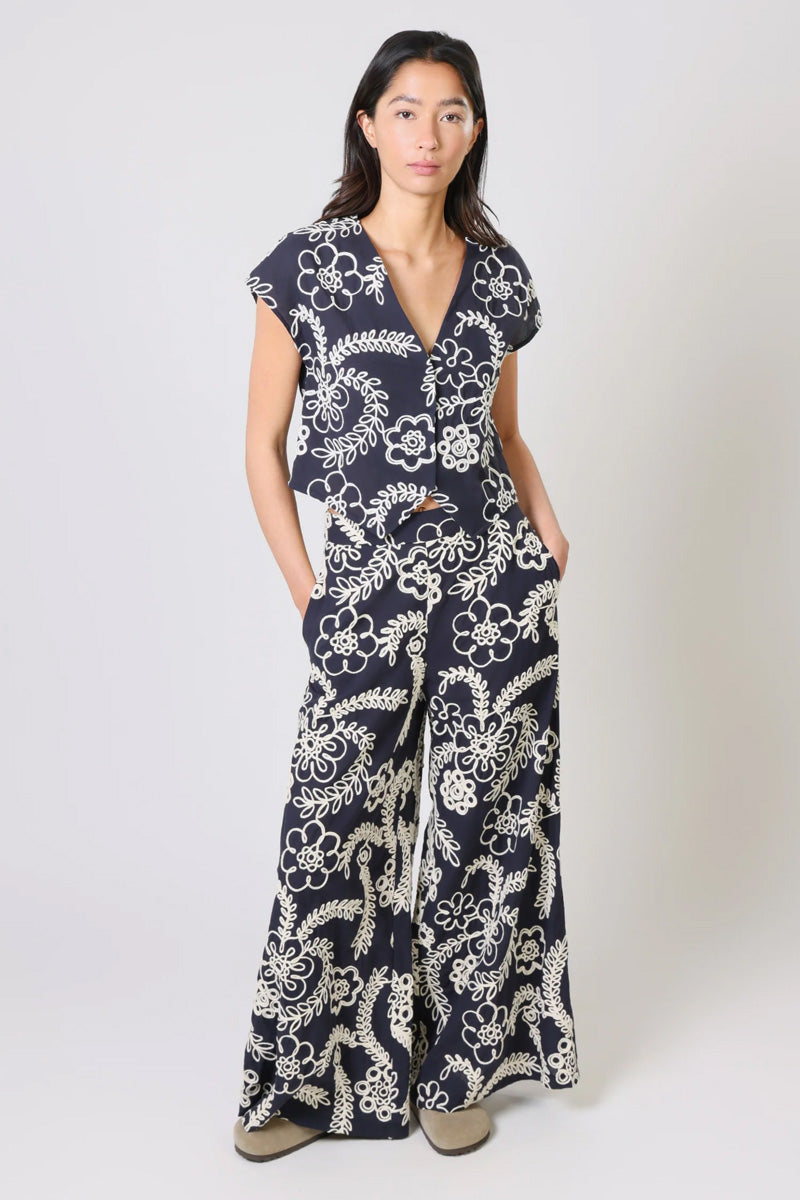 TRAFFIC PEOPLE Gatsby Top Blue