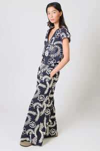 TRAFFIC PEOPLE Rene Wide Leg Trousers Blue