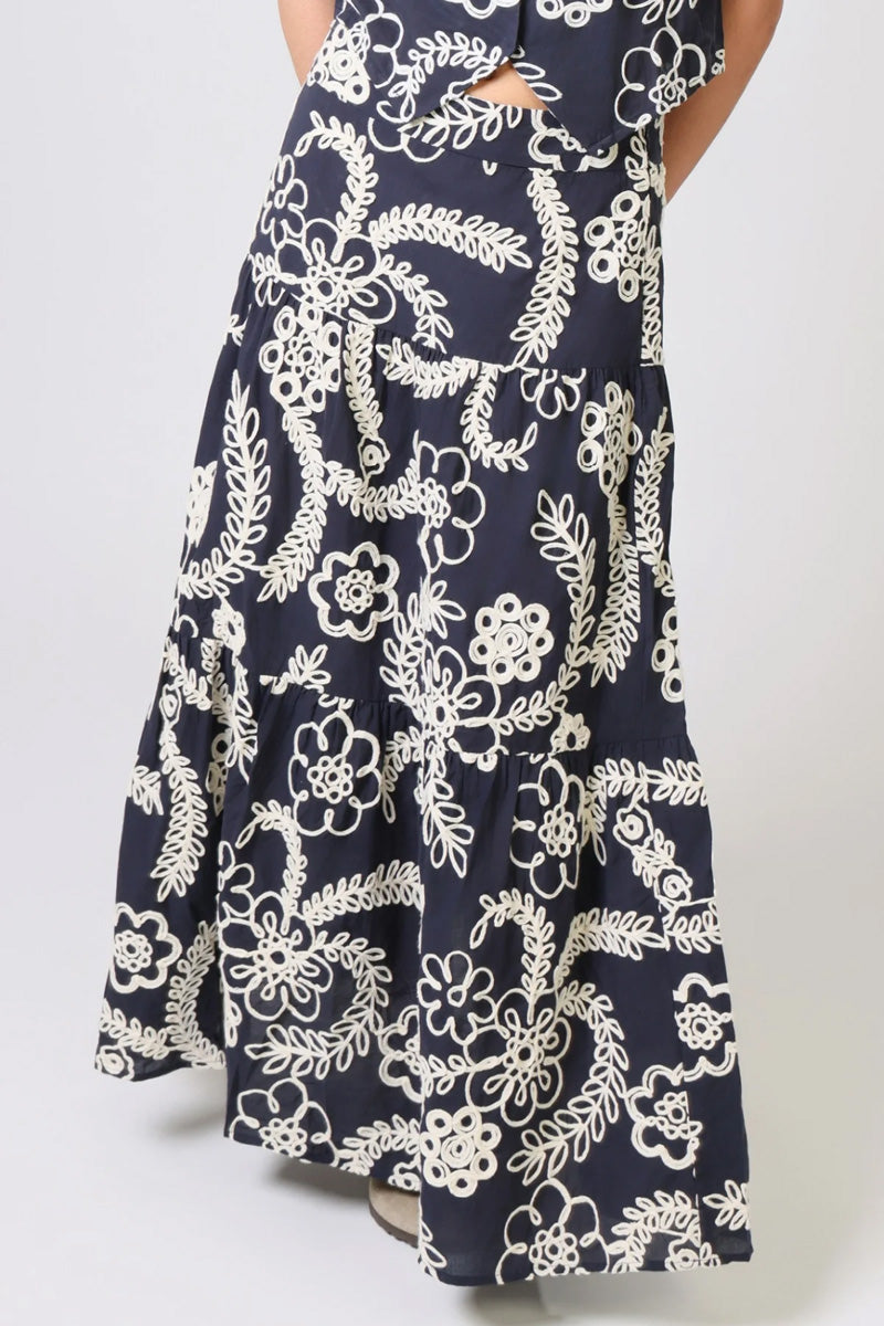 TRAFFIC PEOPLE Serenity Skirt Cream/Navy