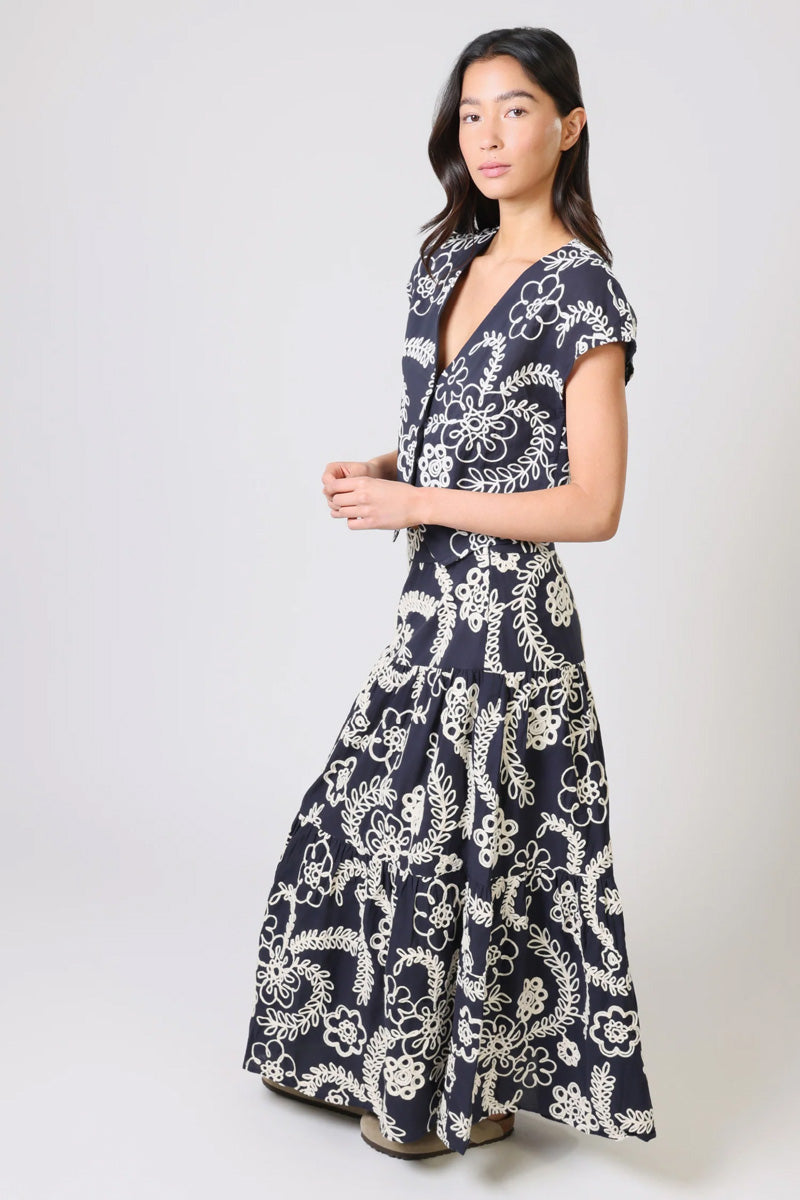 TRAFFIC PEOPLE Serenity Skirt Cream/Navy