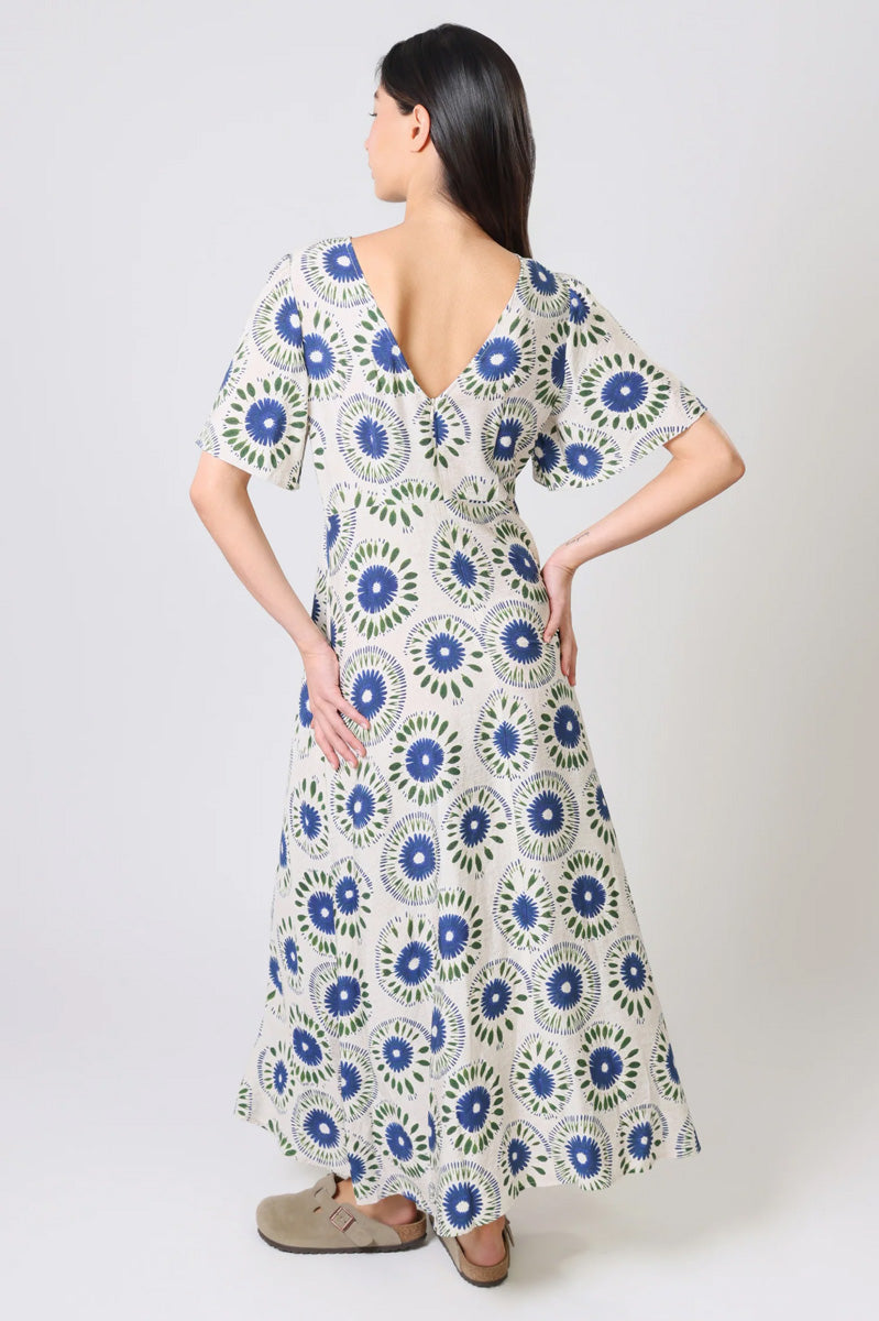 TRAFFIC PEOPLE Rene Dress Cream/Navy Floral