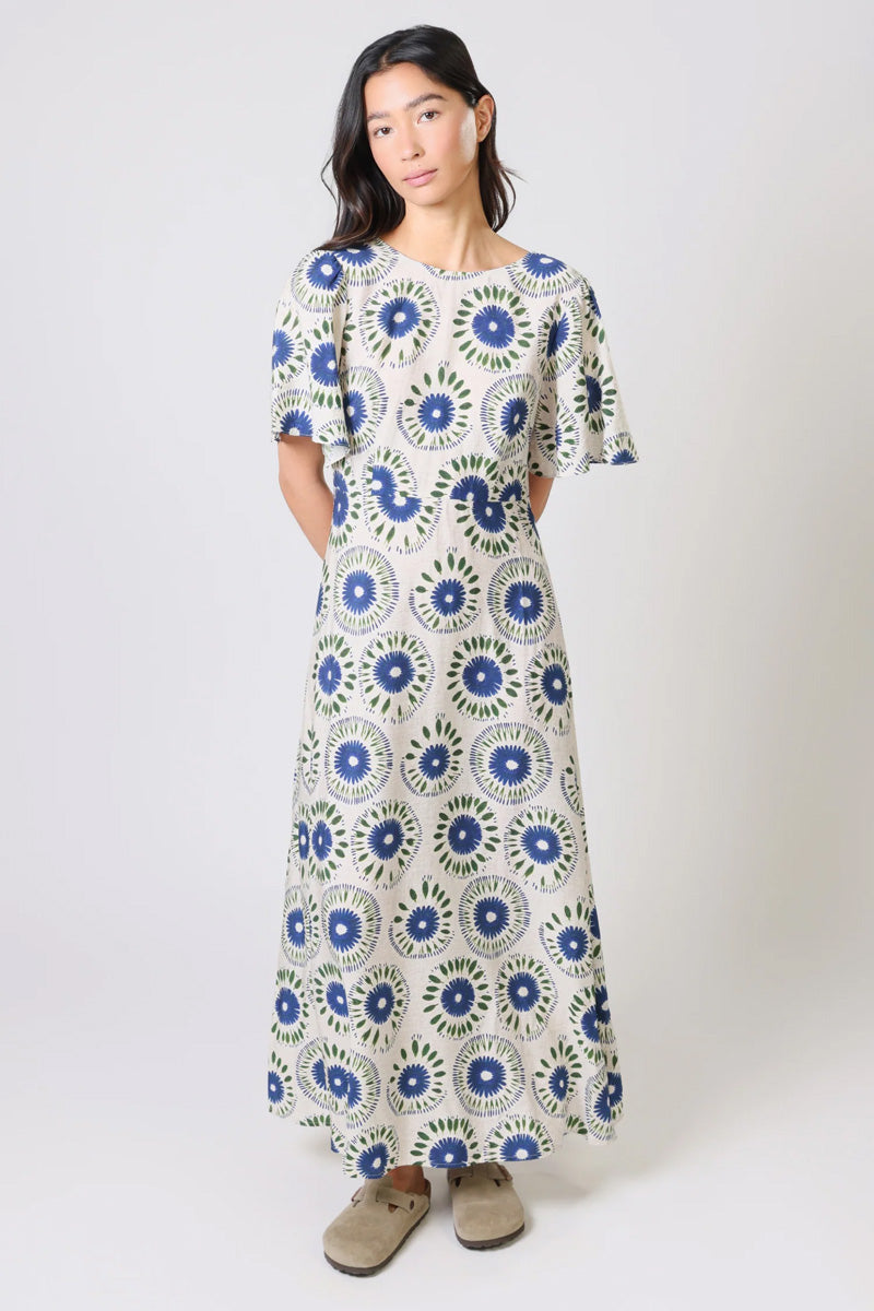 TRAFFIC PEOPLE Rene Dress Cream/Navy Floral