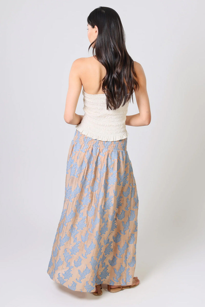 TRAFFIC PEOPLE Aurora Skirt Camel/Blue