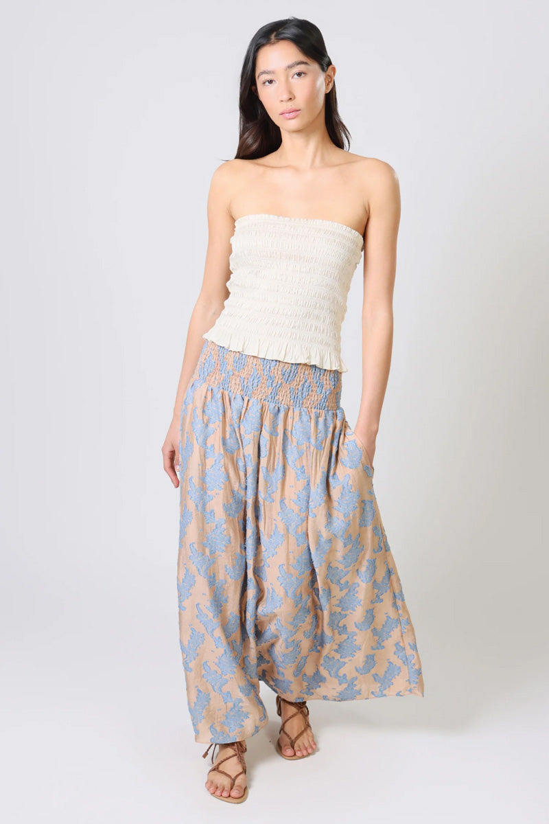 TRAFFIC PEOPLE Aurora Skirt Camel/Blue