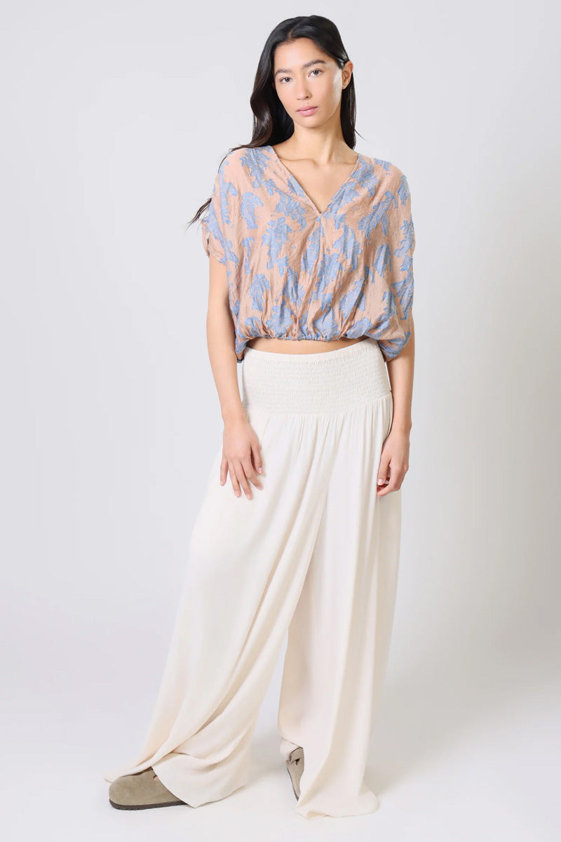 TRAFFIC PEOPLE Whispers Top Camel/Blue