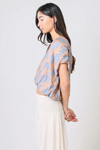 TRAFFIC PEOPLE Whispers Top Camel/Blue