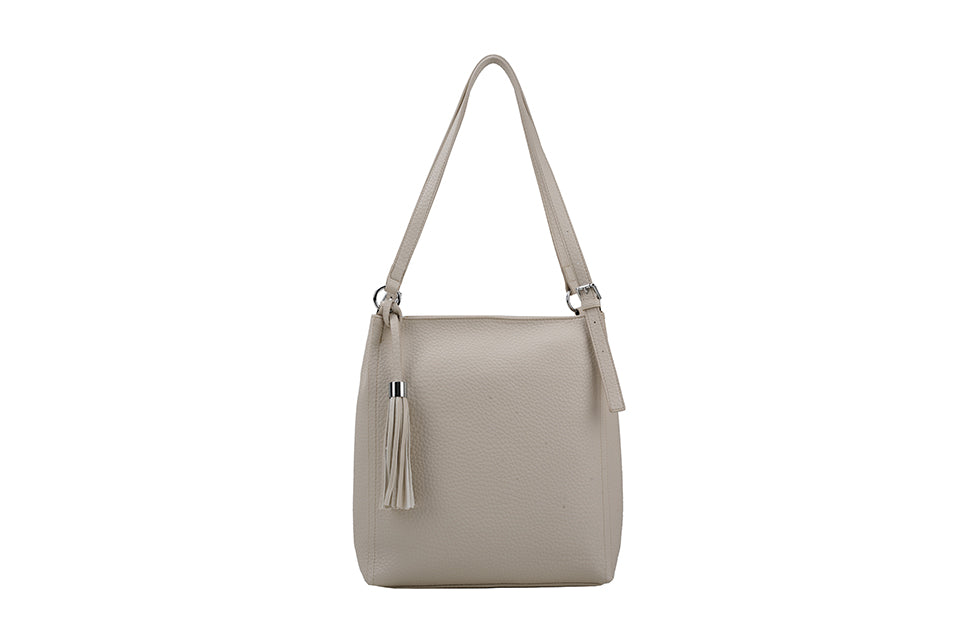 Heidi Bucket Handbag Beige