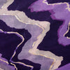 Zig Zag Print Scarf Purple