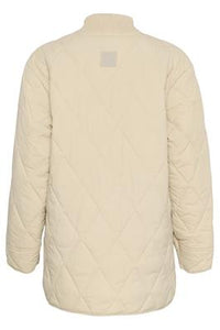 KAFFE KAlorena Quilted Jacket Feather Grey