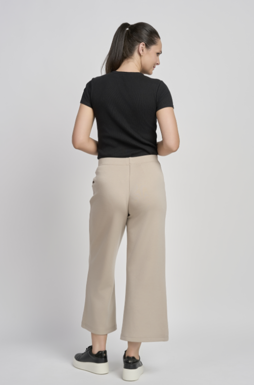 PINNS Super Soft Wide Leg Culotte Latte