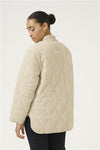 KAFFE KAlorena Quilted Jacket Feather Grey
