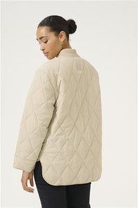 KAFFE KAlorena Quilted Jacket Feather Grey