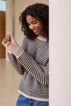 KAFFE KAellery Sweater Stone/Black