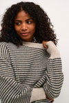 KAFFE KAellery Sweater Stone/Black
