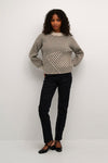 KAFFE KAverana Knit Sweater Stone/Mocha