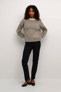KAFFE KAverana Knit Sweater Stone/Mocha