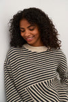 KAFFE KAverana Knit Sweater Stone/Black