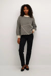 KAFFE KAverana Knit Sweater Stone/Black