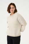 KAFFE KAellery Sweater Stone/Taupe