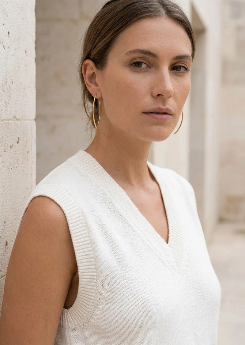 Luna Loop Earrings Gold