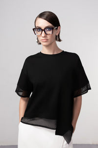 HAAKO Mesh Trim Top Black