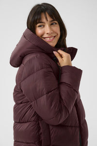 KAFFE KAsusanne Quilted Coat-Fudge