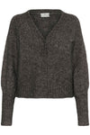 KAFFE KAuma V-Neck Cardigan Dark Grey Melange