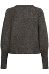 KAFFE KAuma V-Neck Cardigan Dark Grey Melange