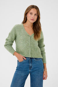 KAFFE KAmelania Cardigan-Sea spray Melange