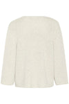 KAFFE KAgerdi V Neck Pullover Turtledove Melange