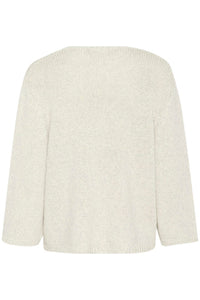 KAFFE KAgerdi V Neck Pullover Turtledove Melange