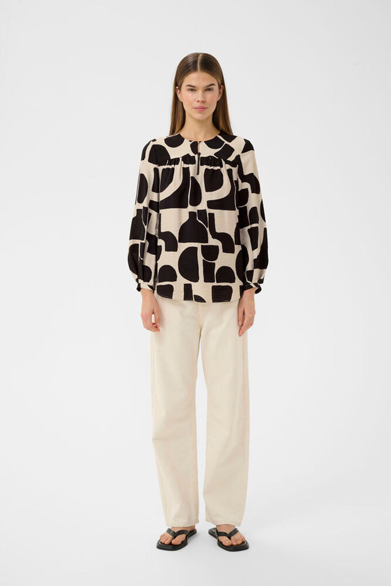 InWear LYNN IW Blouse Black Soft Blocks