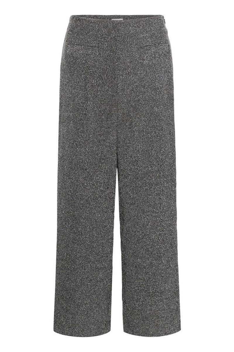 KAFFE KAalba Wide Pants Black Melange