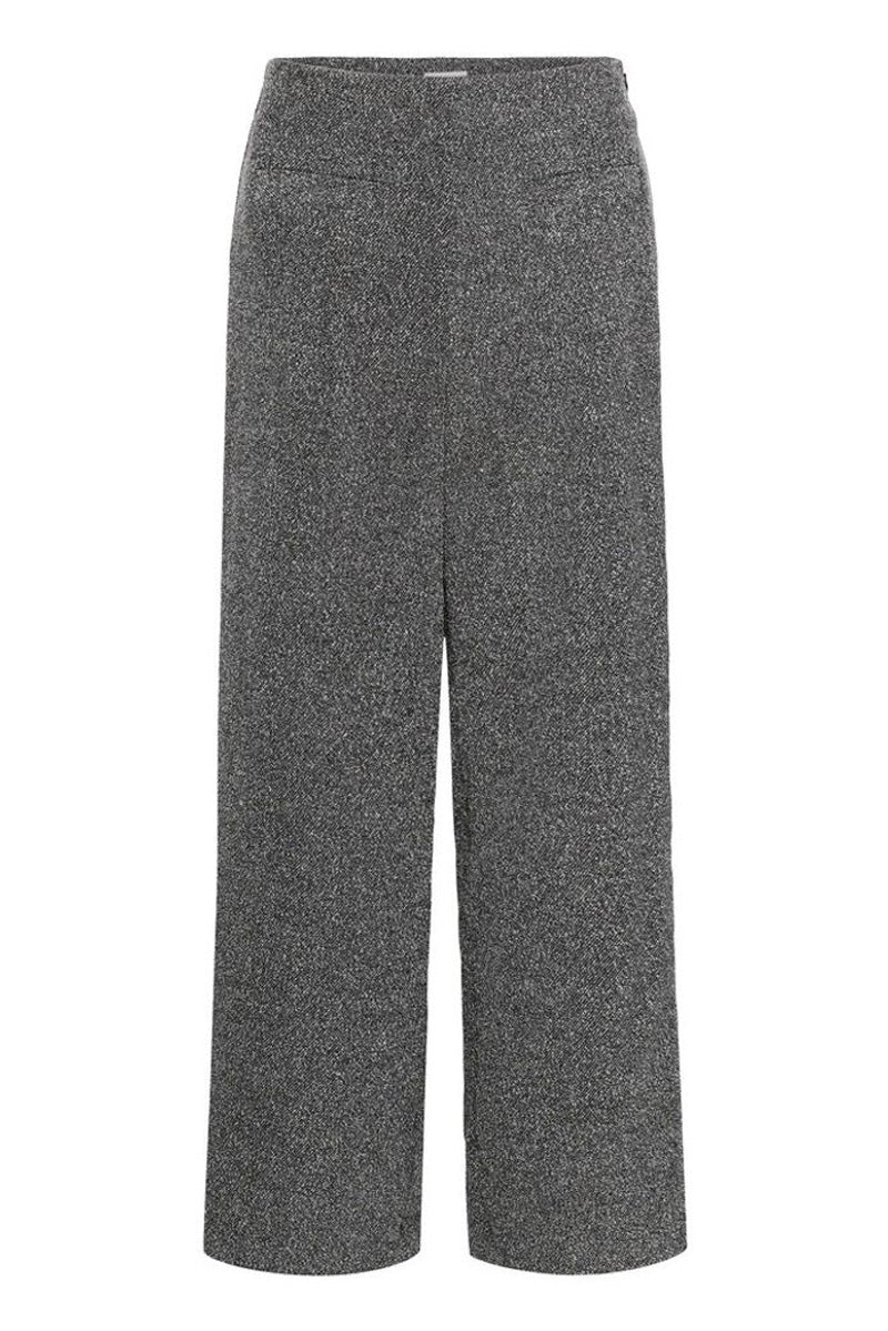 KAFFE KAalba Wide Pants Black Melange