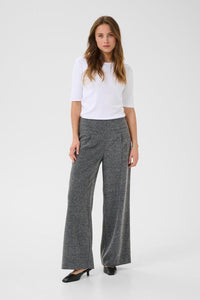 KAFFE KAalba Wide Pants Black Melange