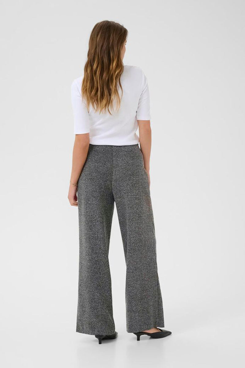 KAFFE KAalba Wide Pants Black Melange