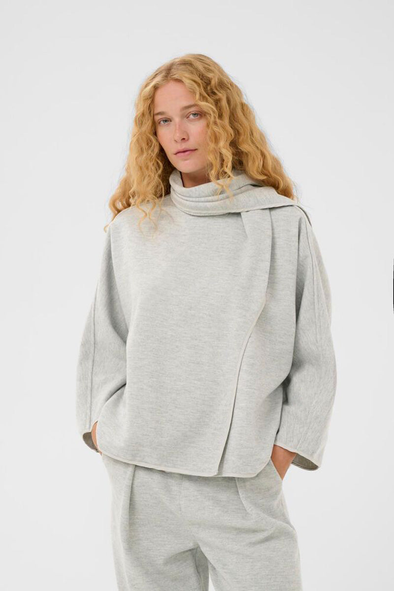 InWear TWIGGY Cape Jacket Light Grey Melange
