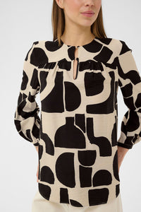 InWear LYNN IW Blouse Black Soft Blocks